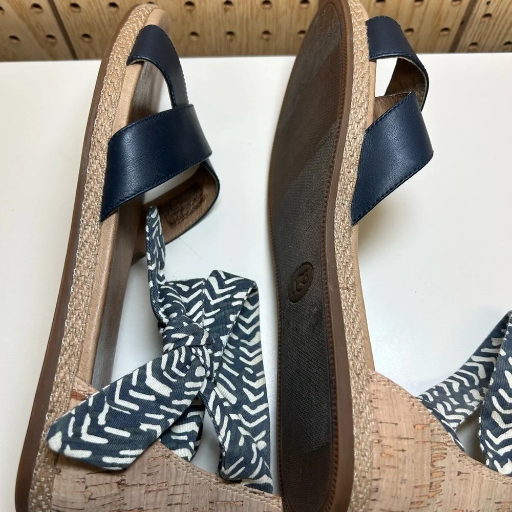 Ugg Idina Sandal Navy Leather Cross Strap